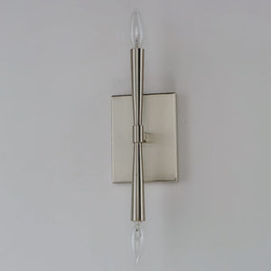 Rome 11.75' 2 Light Wall Sconce in Satin Nickel