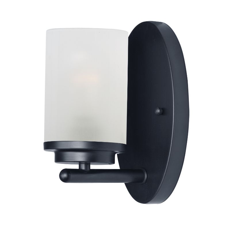 Corona 8.25' Single Light Wall Sconce Bath Vanity in Black