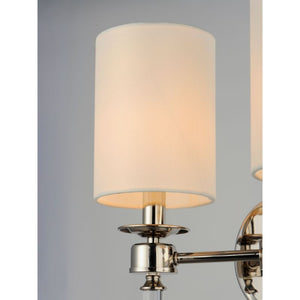 Lucent 21' 2 Light Wall Sconce Bath Vanity in Polished Nickel