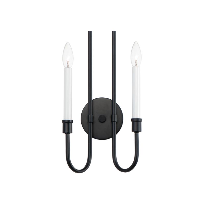 Tux 16' 2 Light Wall Sconce in Black