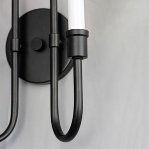 Tux 16' 2 Light Wall Sconce in Black