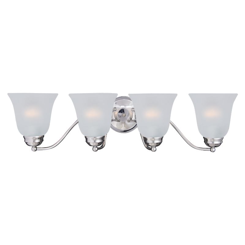 Basix 27.5' 4 Light Bath Vanity Light in Polished Chrome