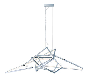 Trapezoid 65.75' Single Light Pendant in Polished Chrome