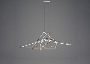 Trapezoid 65.75' Single Light Pendant in Polished Chrome