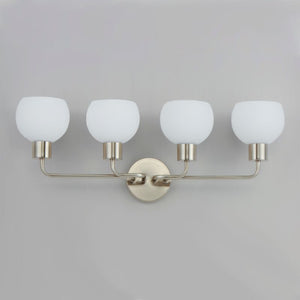 Coraline 29.5' 4 Light Bath Vanity in Satin Nickel