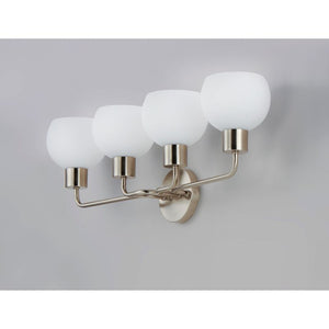 Coraline 29.5' 4 Light Bath Vanity in Satin Nickel
