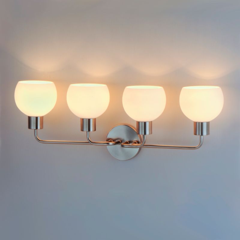 Coraline 29.5' 4 Light Bath Vanity in Satin Nickel