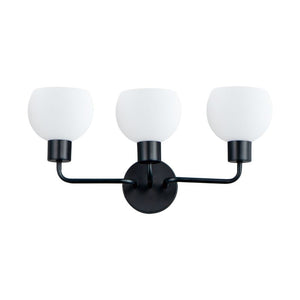 Coraline 21.75' 3 Light Bath Vanity Light in Black