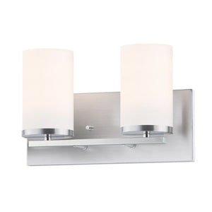 Lateral 12' 2 Light Bath Vanity Light in Satin Nickel