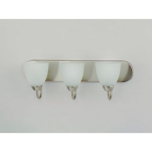 Axis 24' 3 Light Bath Vanity in Satin Nickel