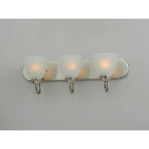 Axis 24' 3 Light Bath Vanity in Satin Nickel