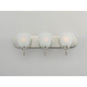 Axis 24' 3 Light Bath Vanity in Satin Nickel