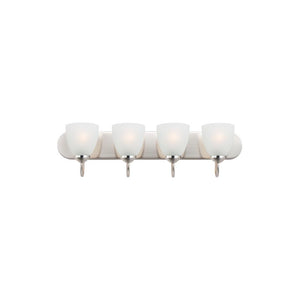 Axis 30' 4 Light Bath Vanity Light in Satin Nickel