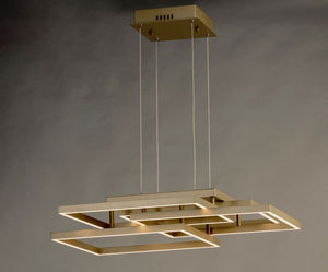 Traverse 31' 4 Light Single Pendant in Champagne