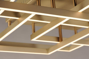 Traverse 31' 4 Light Single Pendant in Champagne