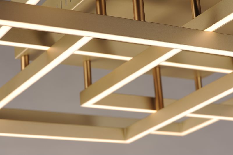 Traverse 31' 4 Light Single Pendant in Champagne