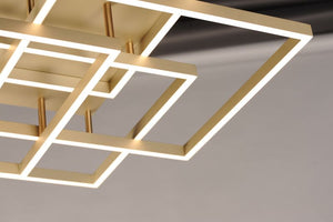 Traverse 31' 4 Light Single Pendant in Champagne