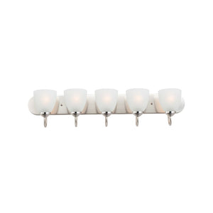 Axis 36' 5 Light Bath Vanity Light in Satin Nickel