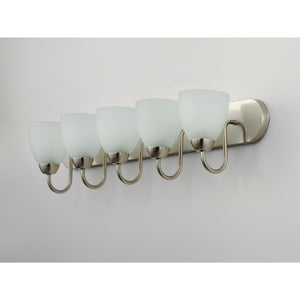 Axis 36' 5 Light Bath Vanity in Satin Nickel