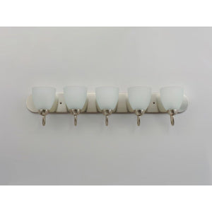 Axis 36' 5 Light Bath Vanity in Satin Nickel