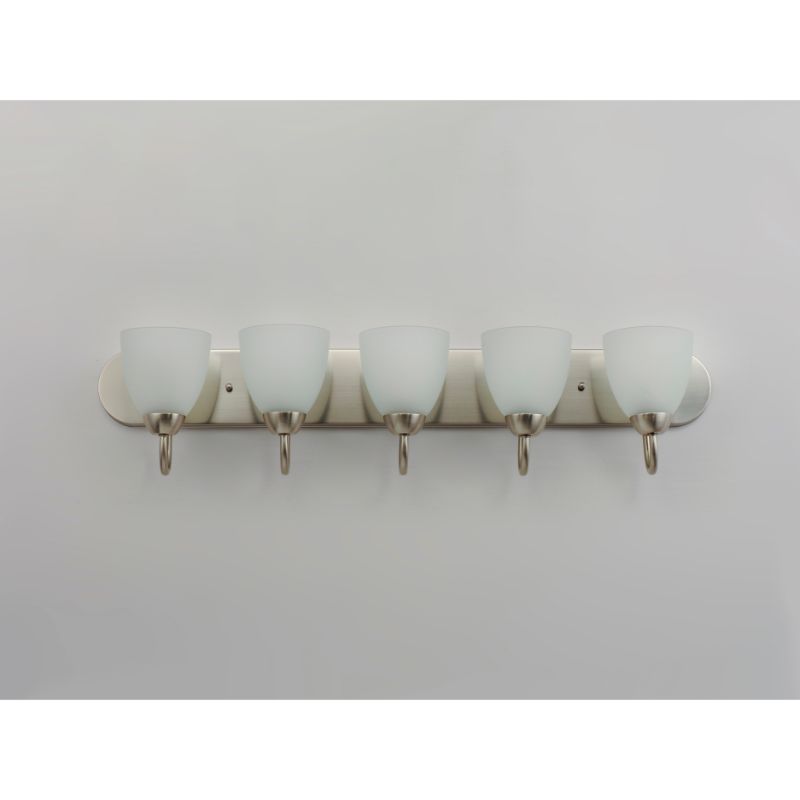 Axis 36' 5 Light Bath Vanity in Satin Nickel
