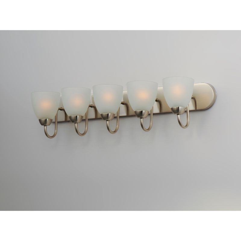 Axis 36' 5 Light Bath Vanity in Satin Nickel