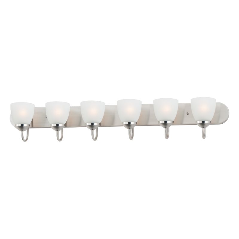Axis 48' 6 Light Bath Vanity Light in Satin Nickel