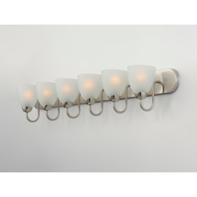 Axis 48' 6 Light Bath Vanity in Satin Nickel
