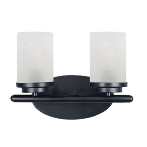Corona 12' 2 Light Bath Vanity Light in Black