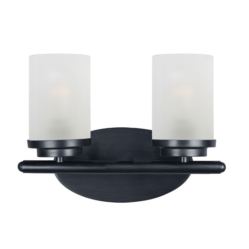 Corona 12' 2 Light Bath Vanity Light in Black