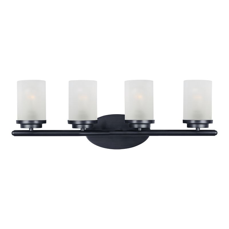 Corona 26.25' 4 Light Bath Vanity Light in Black
