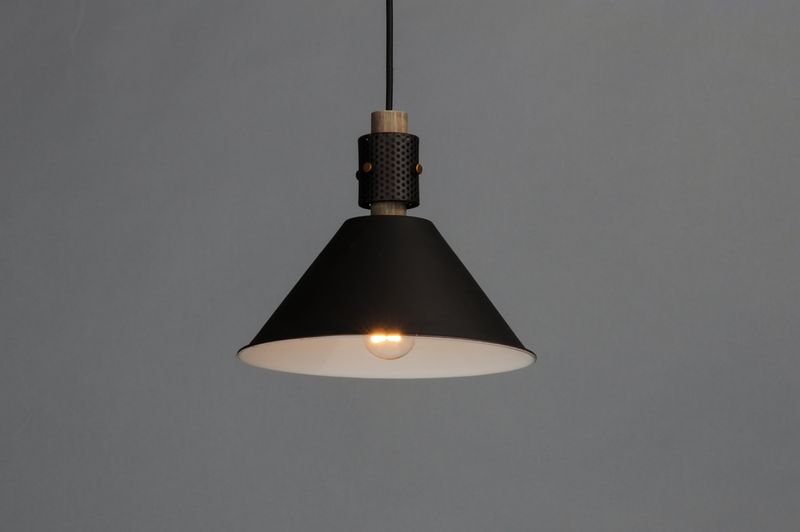 Tucson Single Light Pendant in Oil Rubbed Bronze and Weathered Wood