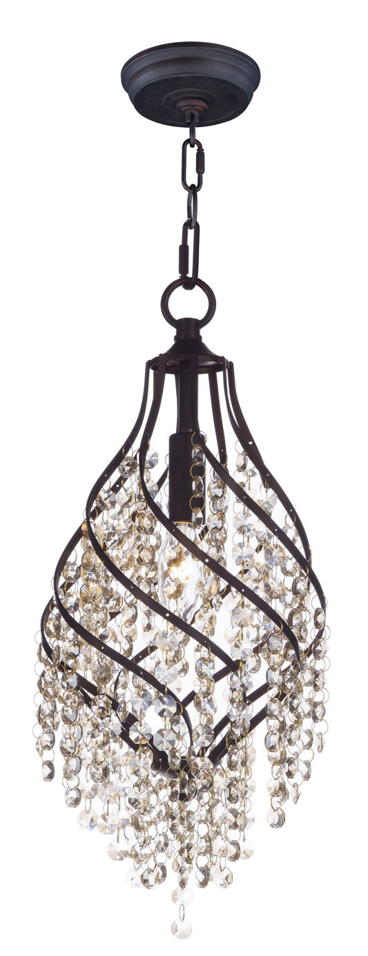 Twirl 7.5" Single Light Pendant in Oil Rubbed Bronze
