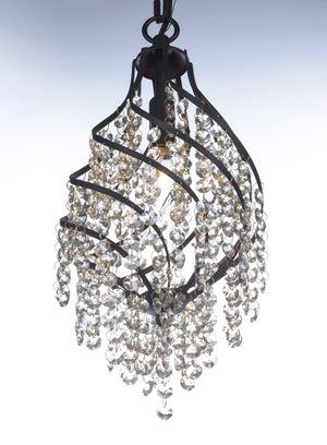 Twirl 7.5' Single Light Pendant in Oil Rubbed Bronze