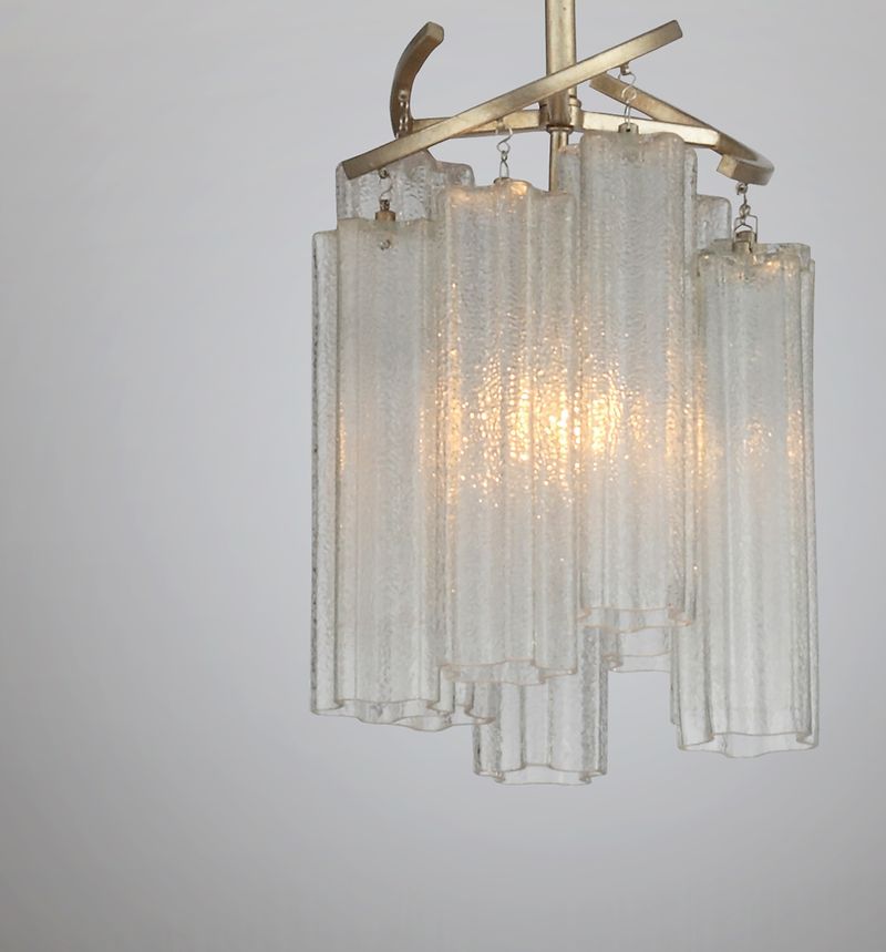 Victoria 10.75' Single Light Pendant in Golden Silver