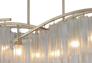 Victoria 16' 6 Light Chandelier in Golden Silver