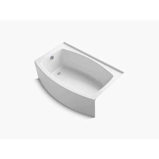 Expanse 60" x 32" x 17" Left Drain Alcove Bathtub in White