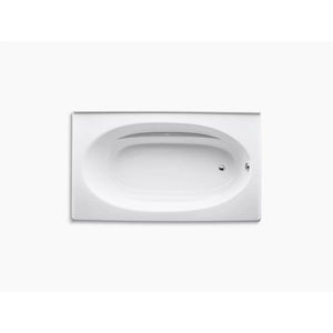 Windward 72' x 42' x 21' Alcove Bathtub in White
