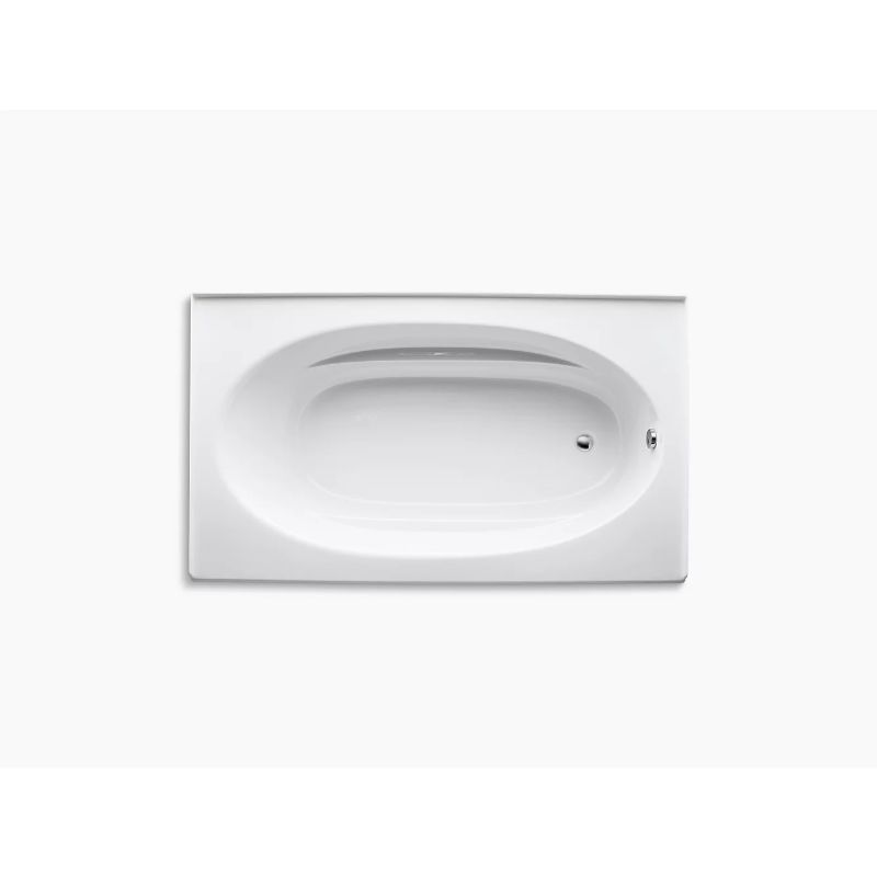 Windward 72' x 42' x 21' Alcove Bathtub in White
