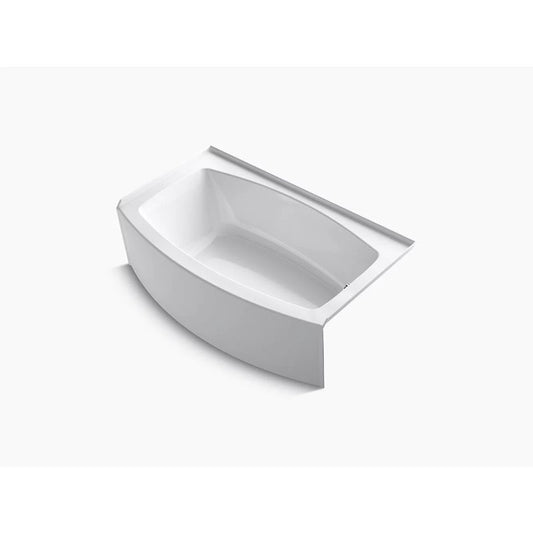 Expanse 60" x 30" x 17" Right Drain Alcove Bathtub in White