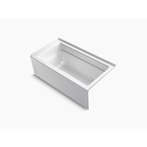 Archer 60' x 32' x 19' Right Drain Alcove Bathtub in White