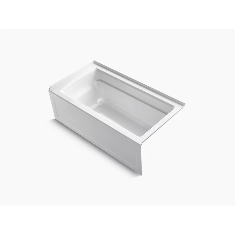 Archer 60' x 32' x 19' Right Drain Alcove Bathtub in White