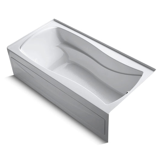 Mariposa 72" x 36" x 20" Right Drain Alcove Bathtub in White