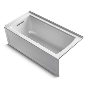 Archer 60' x 30' x 19' Left Drain Alcove Bathtub in White