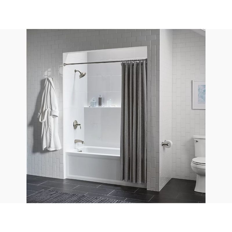 Archer 60' x 30' x 19' Left Drain Alcove Bathtub in White