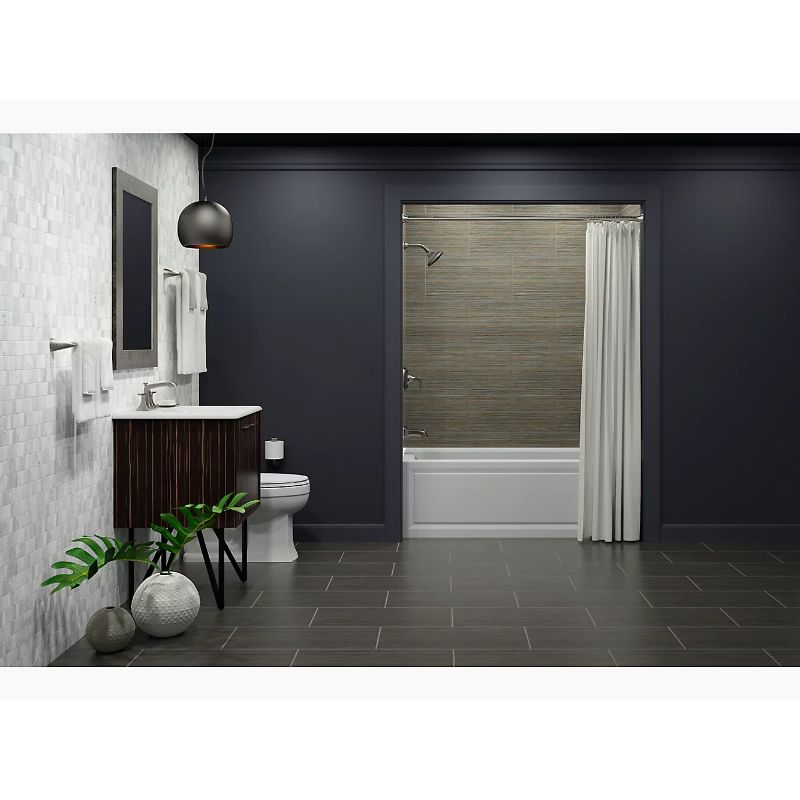 Archer 60' x 30' x 19' Left Drain Alcove Bathtub in White
