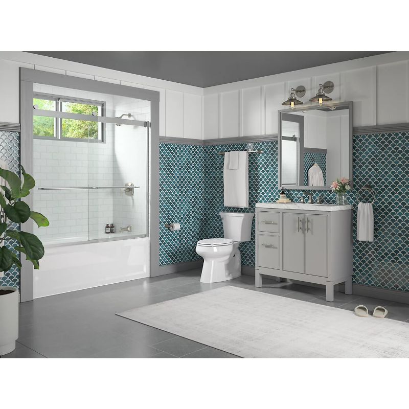 Archer 60' x 30' x 19' Right Drain Alcove Bathtub in White