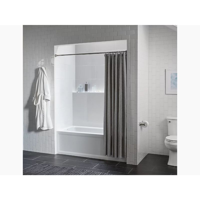 Archer 60' x 30' x 19' Right Drain Alcove Bathtub in White