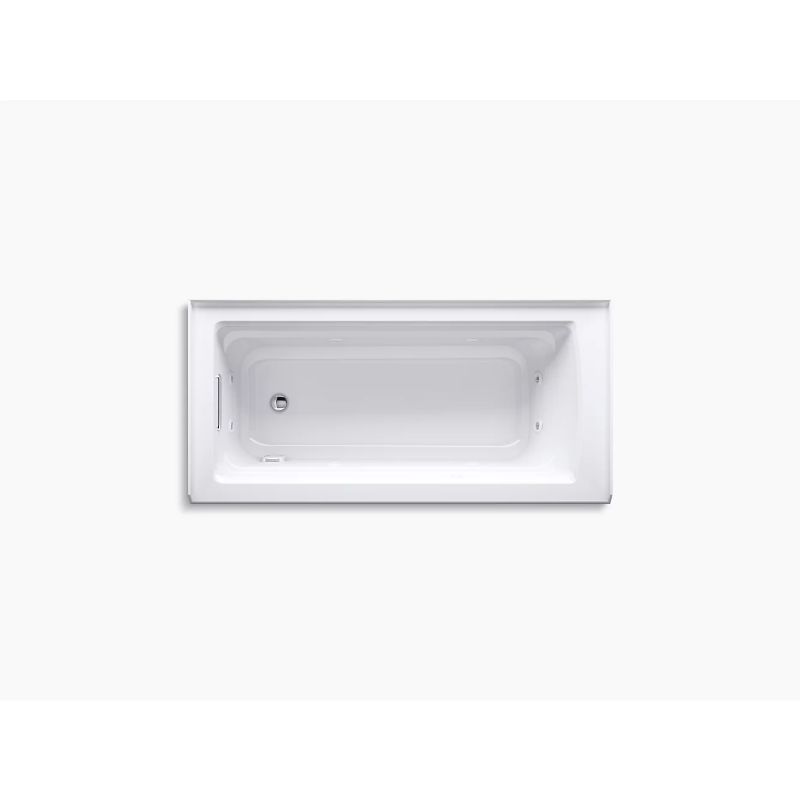 Archer 66' x 32' x 19' Alcove Jetted Bathtub in White
