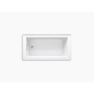 Underscore Rectangle 60' x 32' x 22.25' Left Drain Alcove Bathtub in White